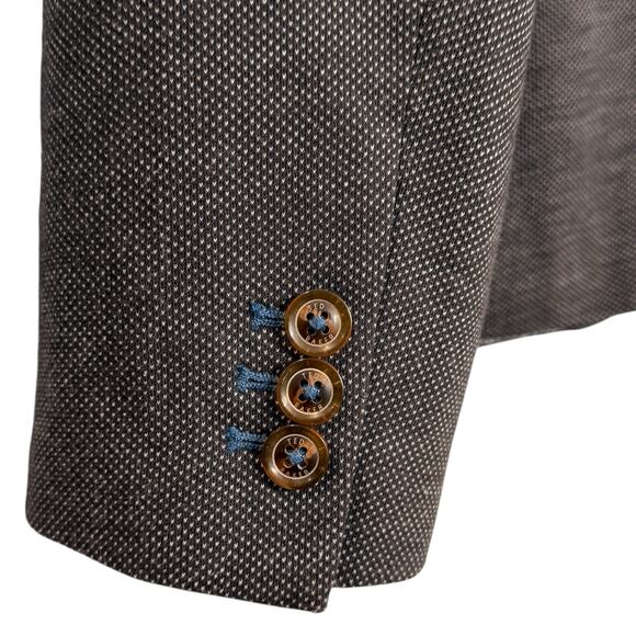 Ted Baker Men's Size 2XL Double‎ Button Blazer Gray Microdot Office Professional - Picture 12 of 15